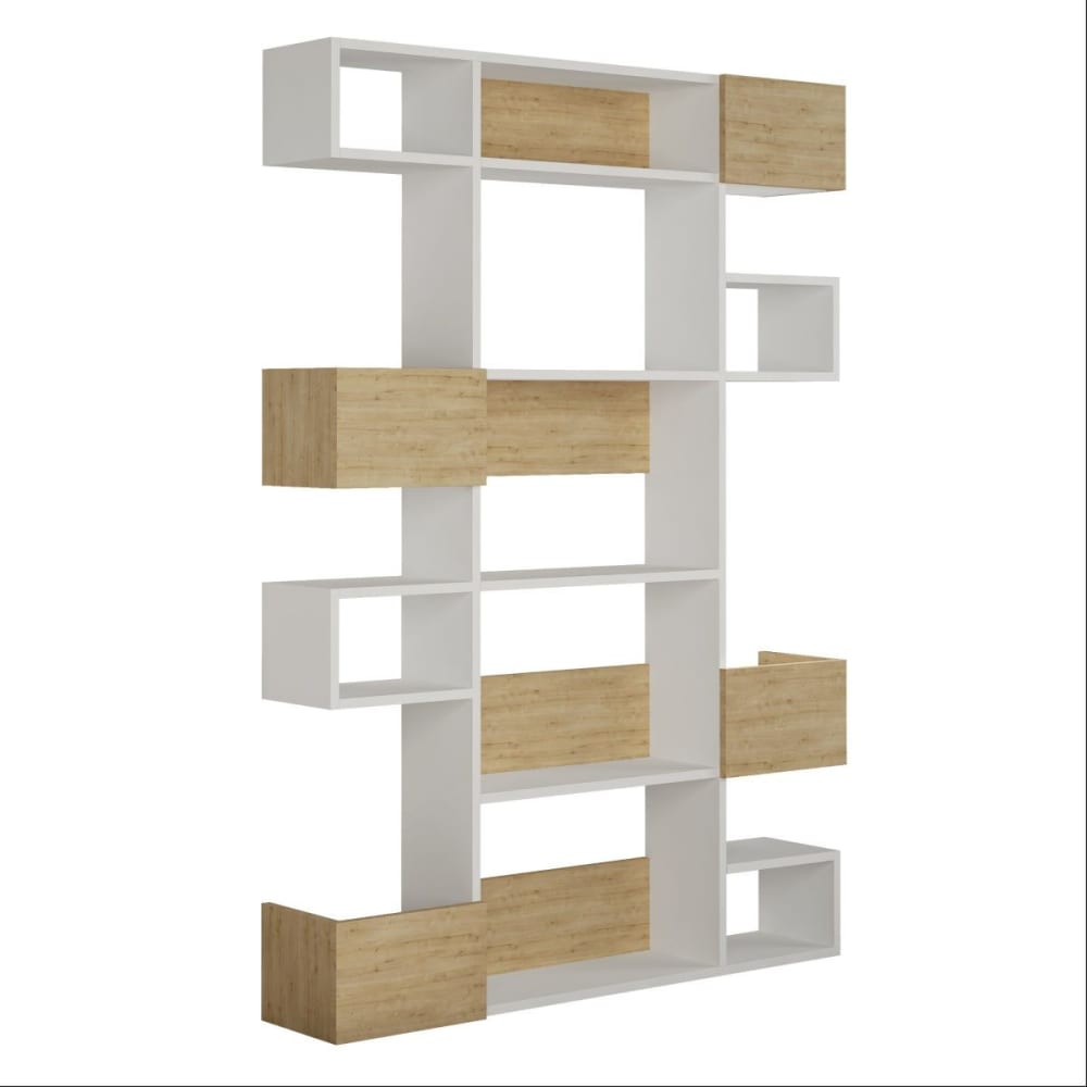 Wohnli Möbelsuche - Regal mit 9 Fächern L120 cm - Dekor Eiche