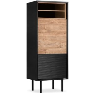 wohnli-moebel-suche-Regal-mit-TVHiFi-Einlage-schwarz Wohnli Möbelsuche - Regal mit TV/HiFi-Einlage