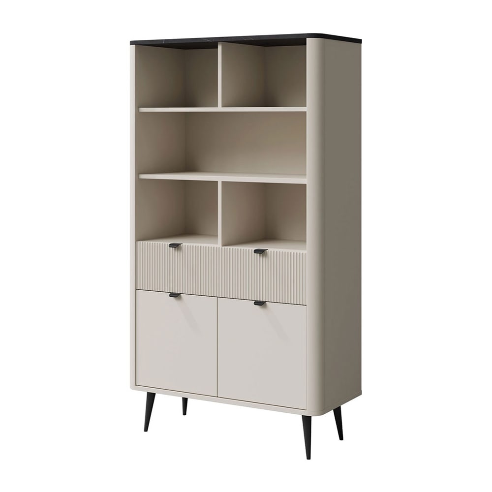 wohnli-moebel-suche-Regal-mit-offenen-Faechern-aus-MDF-90x40x163cm-kaschmir-grau Wohnli Möbelsuche - Regal mit offenen Fächern