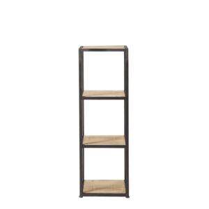 Wohnli Möbelsuche - Regalelement im Industrial-Stil aus massivem Tannenholz und Metall