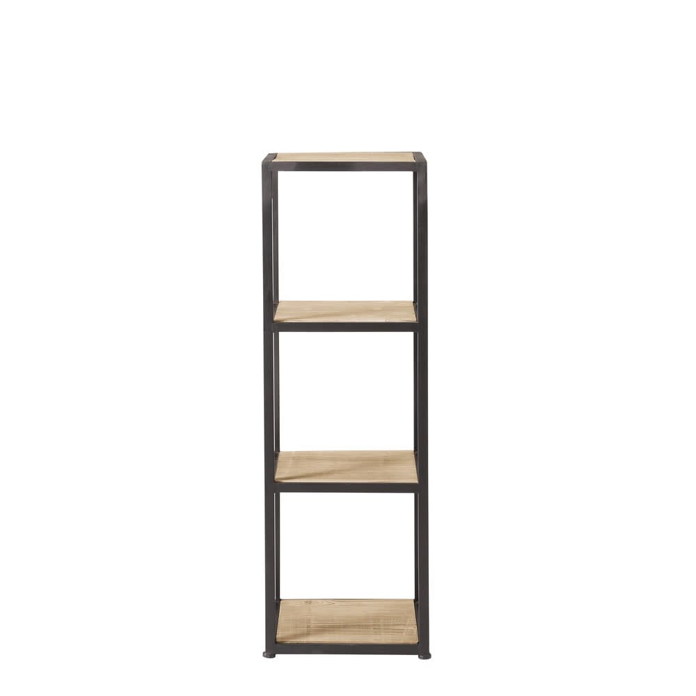 Wohnli Möbelsuche - Regalelement im Industrial-Stil aus massivem Tannenholz und Metall