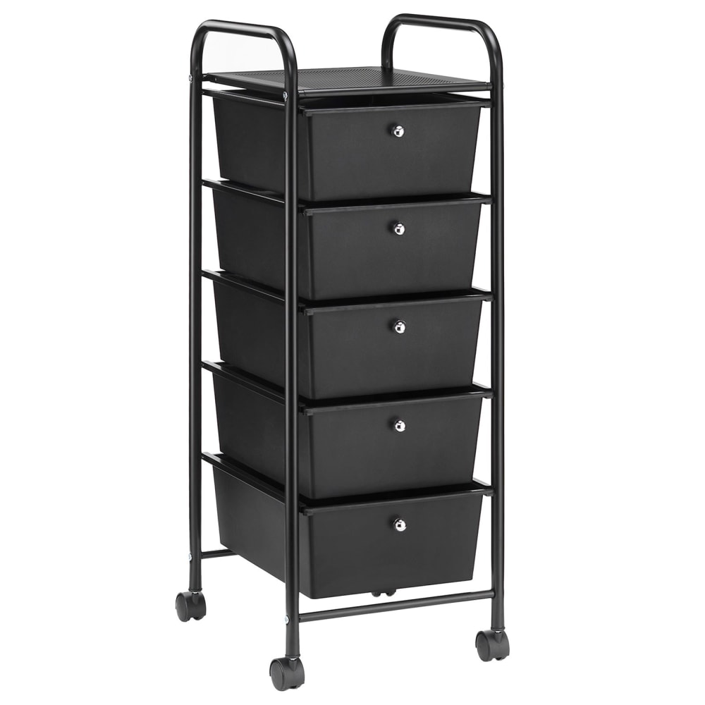 wohnli-moebel-suche-Rollcontainer-mit-5-Schubladen-schwarz Wohnli Möbelsuche - Rollcontainer mit 5 Schubladen