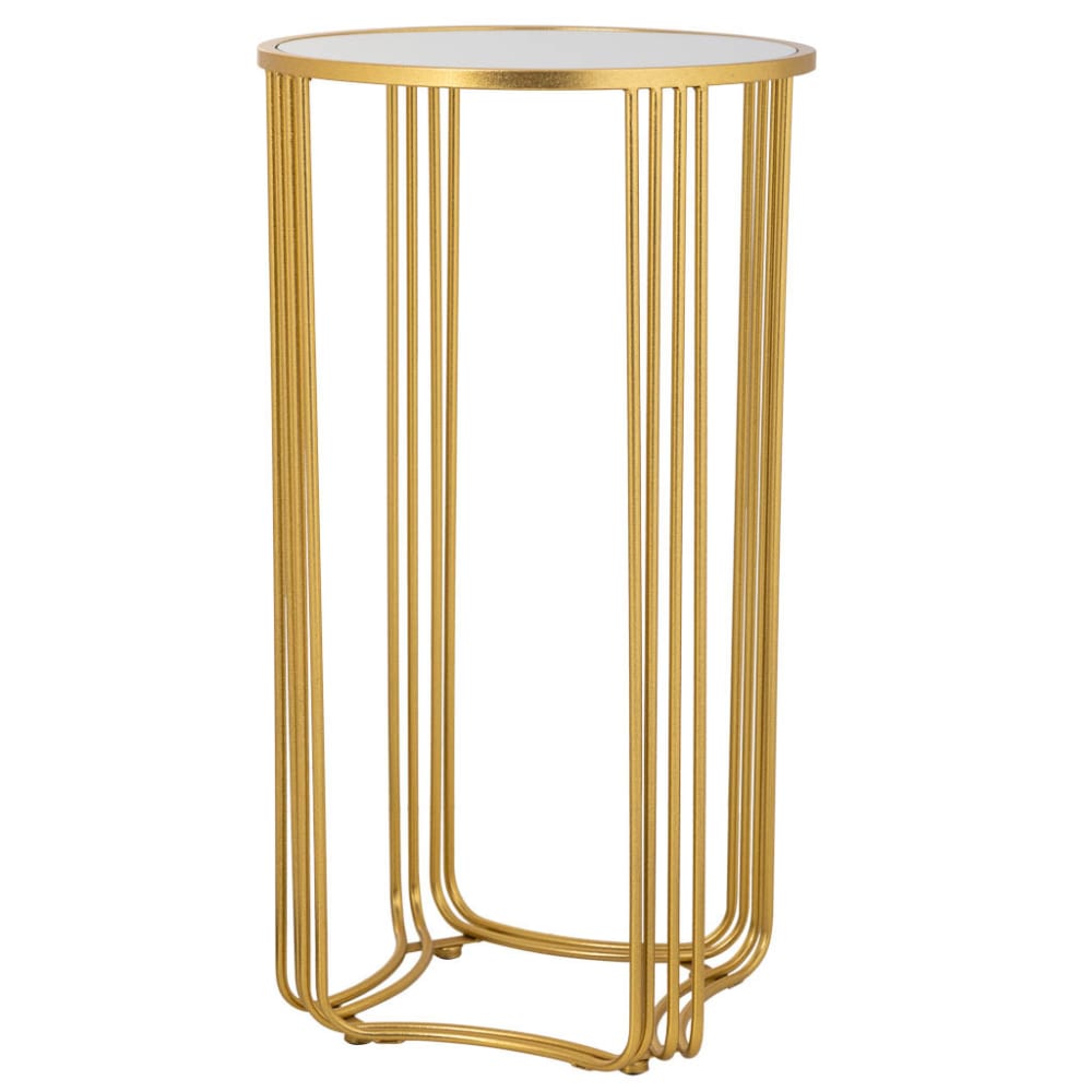 wohnli-moebel-suche-Runde-Ecktisch-aus-Metall-38x38x70-gold Wohnli Möbelsuche - Runde Ecktisch aus Metall 38x38x70