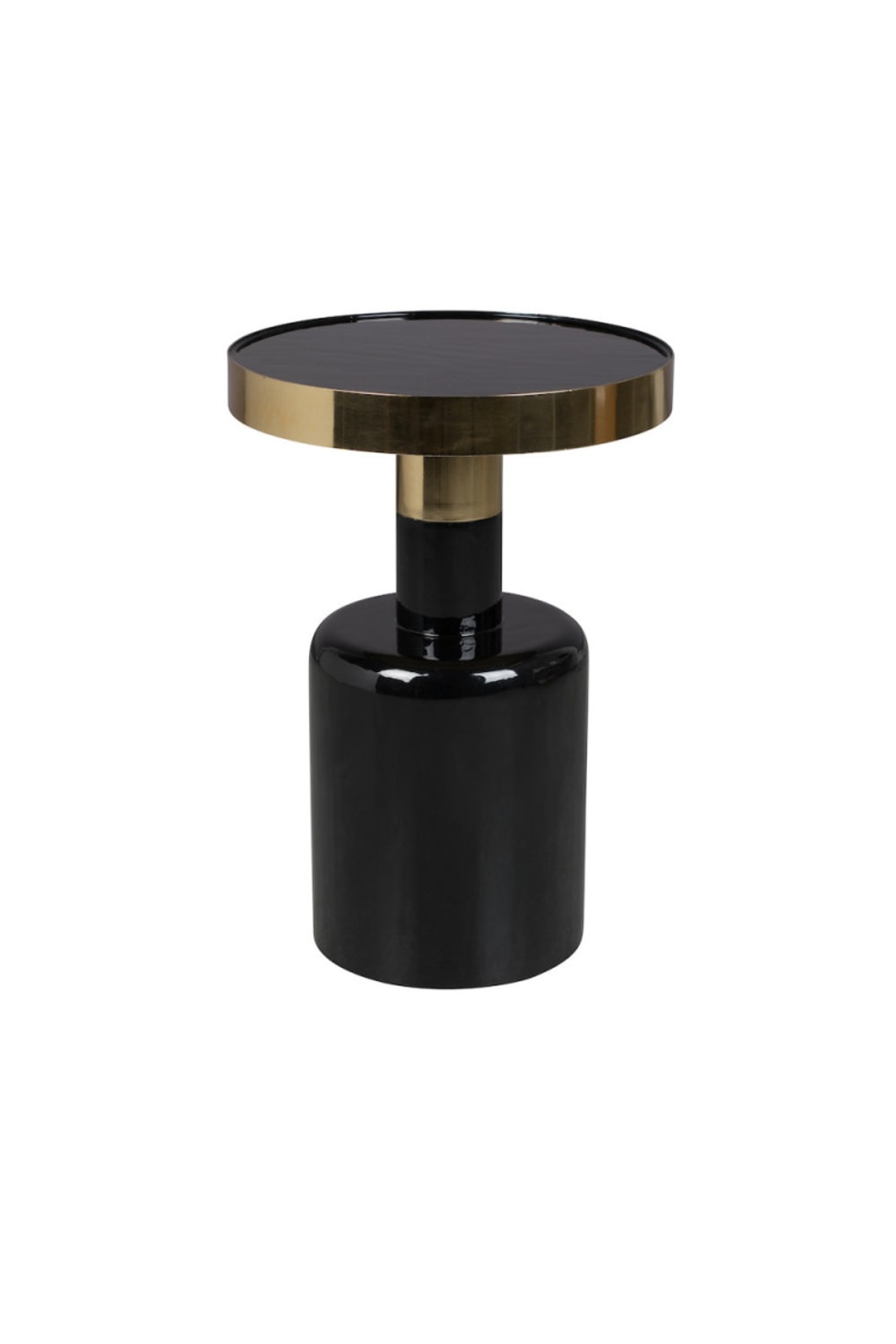 Wohnli Möbelsuche - Runder Beistelltisch aus emailliertem Metall