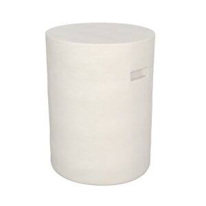 Wohnli Möbelsuche - Runder Beistelltisch aus weißem Beton