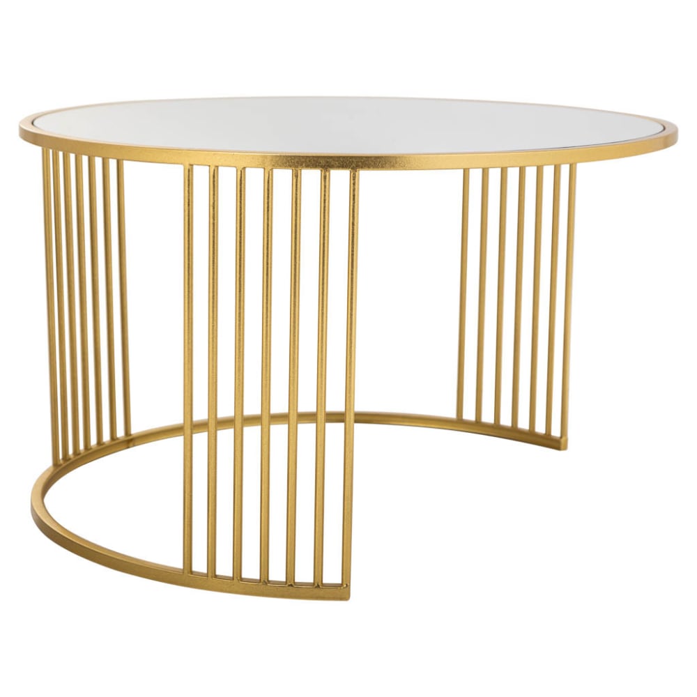 wohnli-moebel-suche-Runder-Couchtisch-aus-Metall-80x80x48-gold Wohnli Möbelsuche - Runder Couchtisch aus Metall 80x80x48