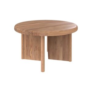 Wohnli Möbelsuche - Runder Couchtisch aus recyceltem Teakholz