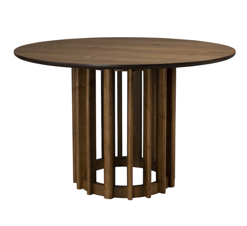 Wohnli Möbelsuche - Runder Esstisch aus Walnussholz 120 cm
