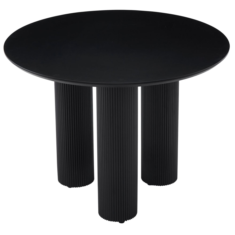 Wohnli Möbelsuche - Runder Esstisch mit geriffelten Säulenbeinen
