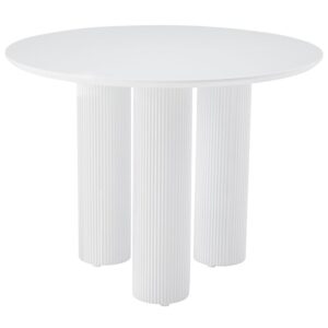 Wohnli Möbelsuche - Runder Esstisch mit geriffelten Säulenbeinen