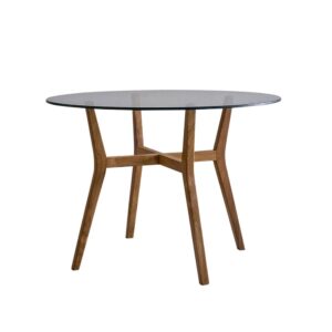 Wohnli Möbelsuche - Runder Tisch aus massivem Teakholz 4 pers.