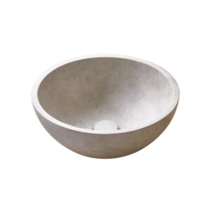 Wohnli Möbelsuche - Rundes Waschbecken grauem Beton