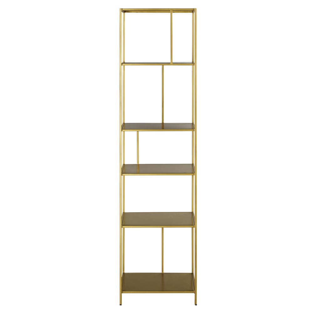 Wohnli Möbelsuche - Säuleregale aus messingfarbenem Metall