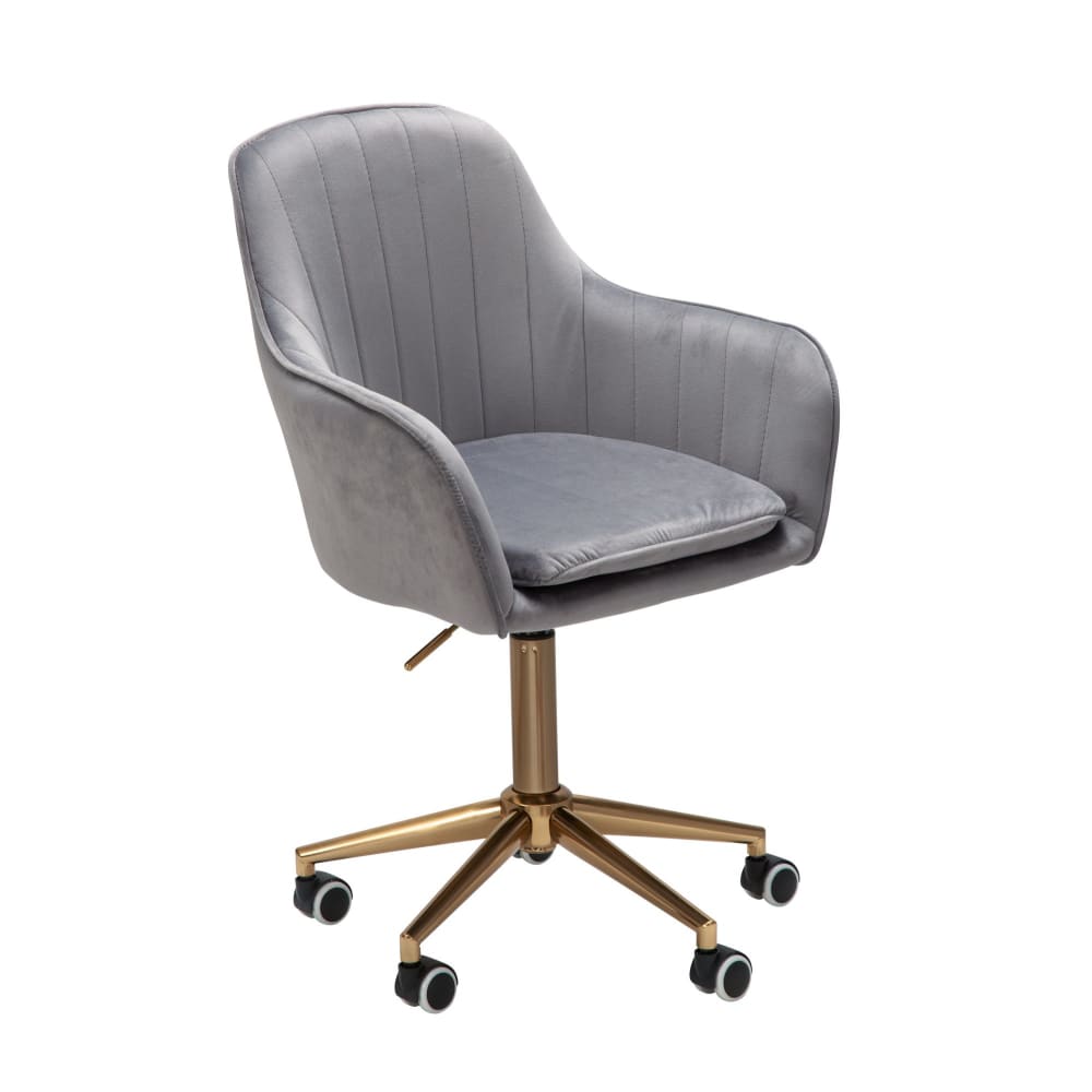 wohnli-moebel-suche-Schalenstuhl-hoehenverstallbar-aus-Samtstoff-Grau Wohnli Möbelsuche - Schalenstuhl höhenverstallbar aus Samtstoff Grau