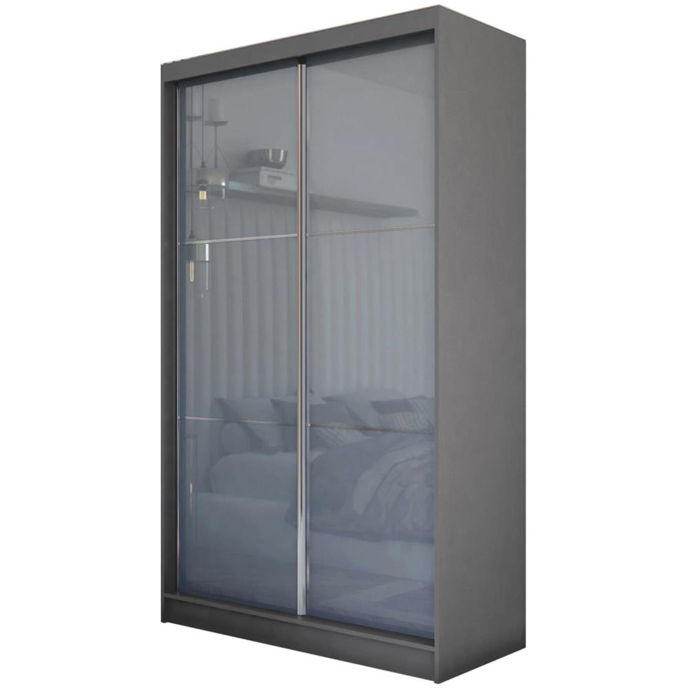 wohnli-moebel-suche-Schiebetuerenschrank-mit-Lacobel-120x216-graphit Wohnli Möbelsuche - Schiebetürenschrank mit Lacobel
