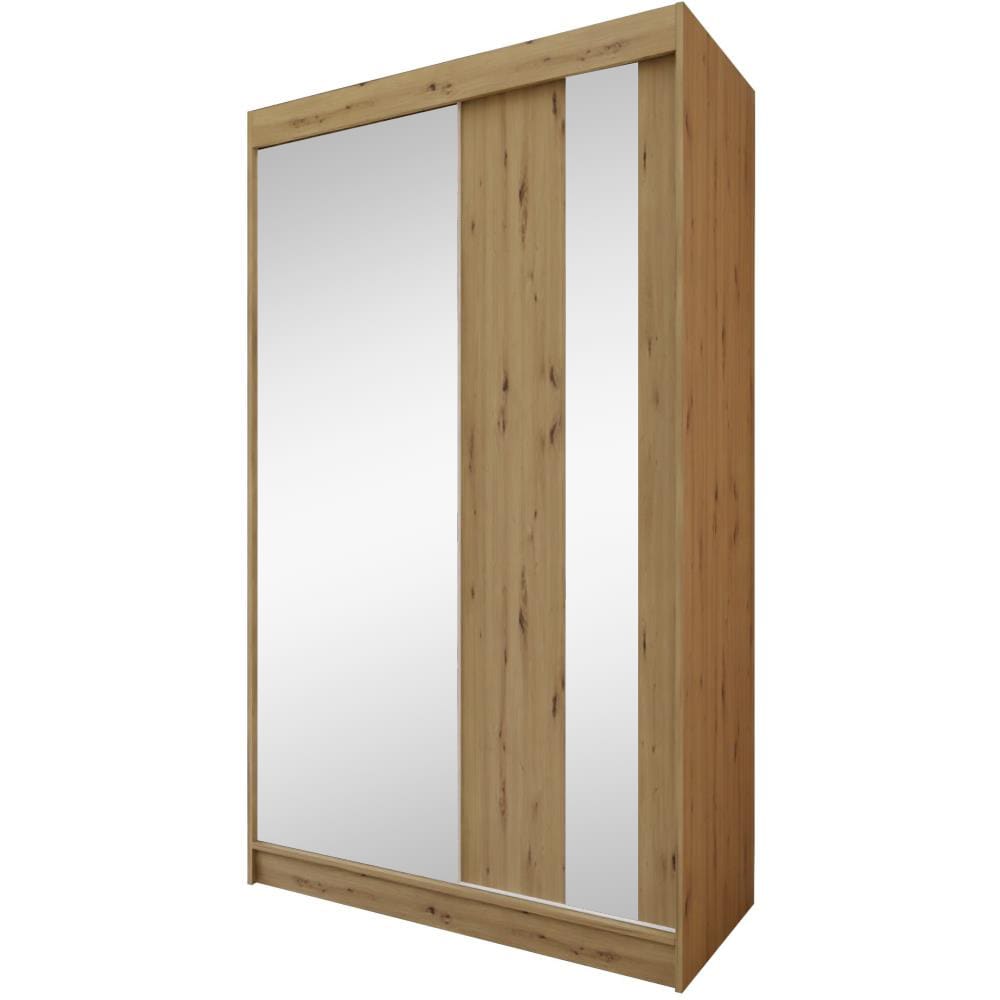 wohnli-moebel-suche-Schiebetuerenschrank-mit-Spiegel-120x216-eiche-Artisan Wohnli Möbelsuche - Schiebetürenschrank mit Spiegel