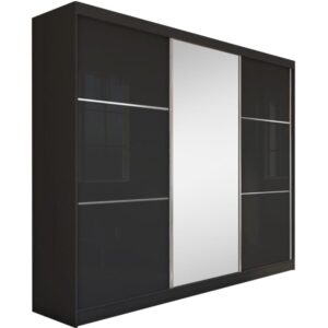 wohnli-moebel-suche-Schiebetuerenschrank-mit-Spiegel-240x216-schwarz Wohnli Möbelsuche - Schiebetürenschrank mit Spiegel