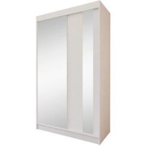wohnli-moebel-suche-Schiebetuerenschrank-mit-Spiegel-und-Schubladeneinsaetze-120x216-weiss Wohnli Möbelsuche - Schiebetürenschrank mit Spiegel und Schubladeneinsätze