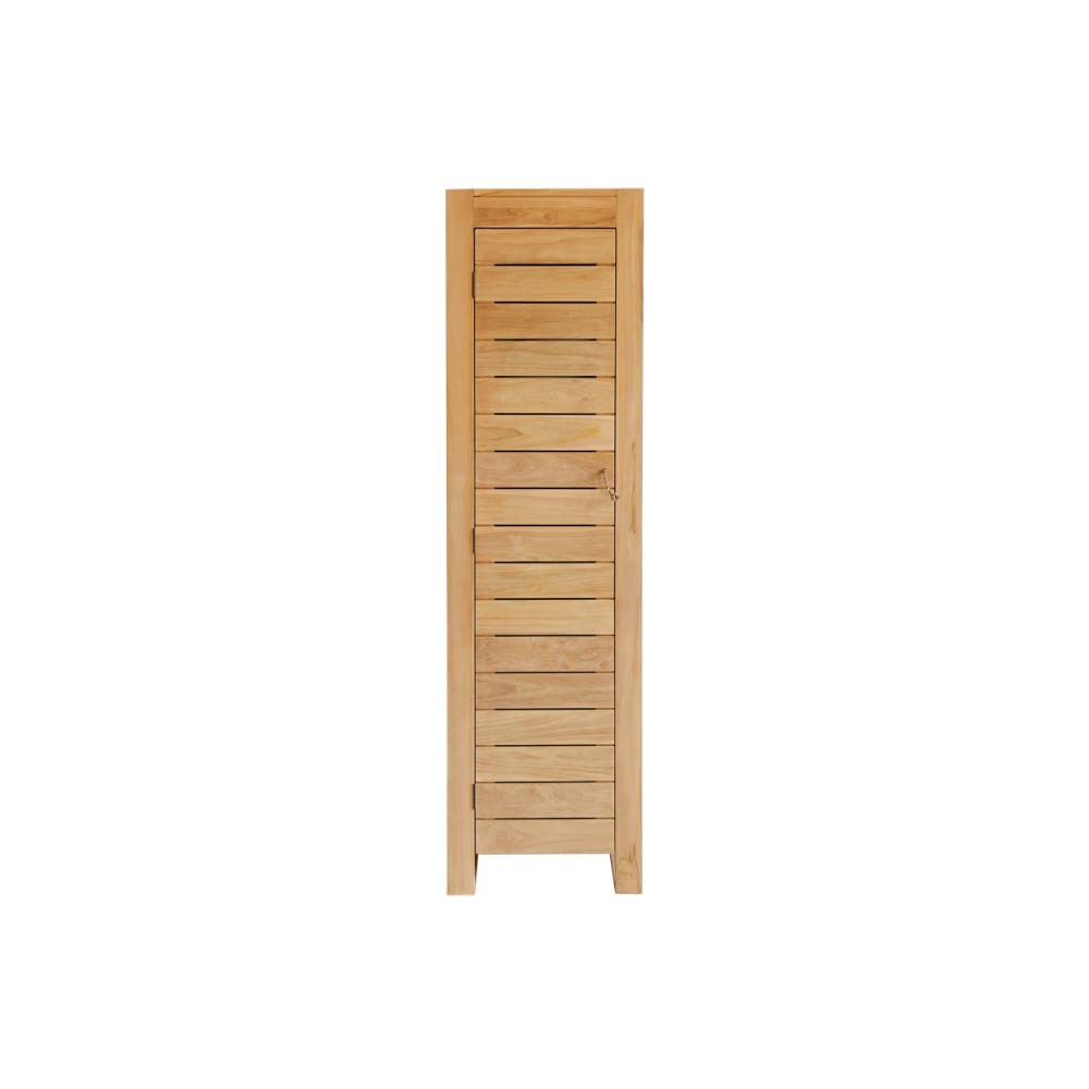 Wohnli Möbelsuche - Schmaler Schrank aus massivem Teakholz