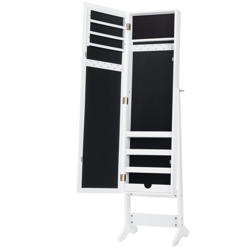 wohnli-moebel-suche-Schmuckschrank-mit-Spiegel-35-x-30-x-144-cm-weiss Wohnli Möbelsuche - Schmuckschrank mit Spiegel 35 x 30 x 144 cm