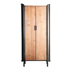 Wohnli Möbelsuche - Schrank aus Fichtenholz in brauner Farbe 81x40x171cm