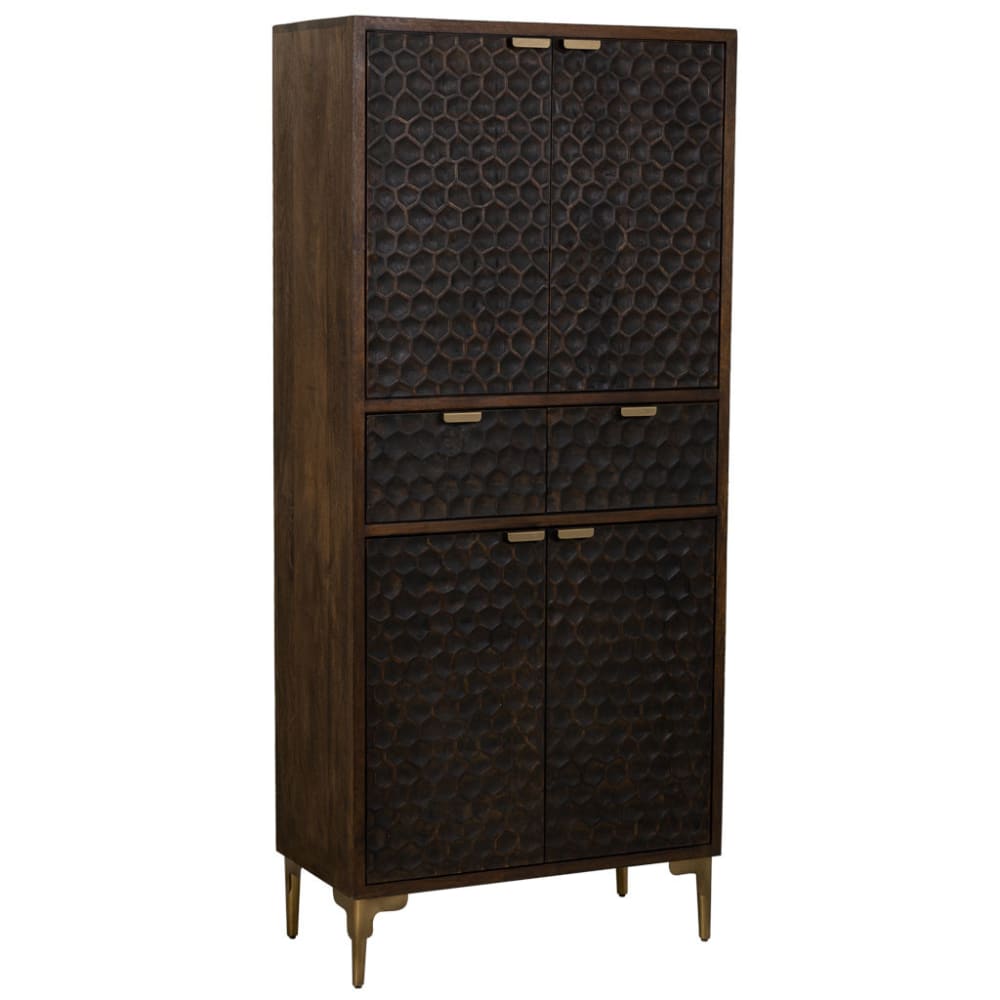 wohnli-moebel-suche-Schrank-aus-Holz-und-Metall-4-Tueren-4-Schubladen-80x40x180-braun Wohnli Möbelsuche - Schrank aus Holz und Metall