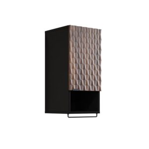 wohnli-moebel-suche-Schrank-mit-1-Tuer-Holzoptik-und-Schwarz-81cm Wohnli Möbelsuche - Schrank mit 1 Tür