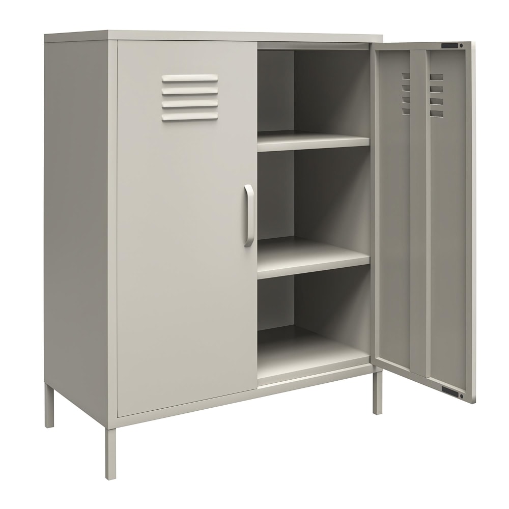 wohnli-moebel-suche-Schrank-mit-1-Tuer-aus-Metall-in-Taupe Wohnli Möbelsuche - Schrank mit 1 Tür aus Metall in Taupe