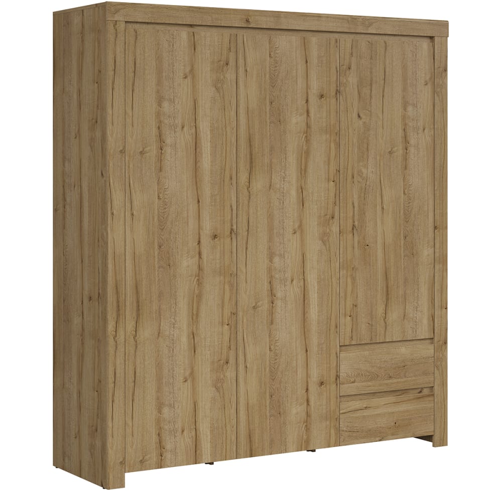 wohnli-moebel-suche-Schrank-mit-2-Schubladen-und-3-Tueren-Holzoptik-203cm Wohnli Möbelsuche - Schrank mit 2 Schubladen und 3 Türen