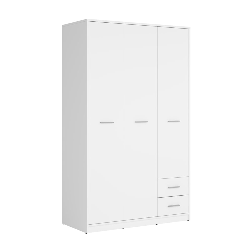 wohnli-moebel-suche-Schrank-mit-2-Schubladen-und-3-Tueren-Weiss-197cm Wohnli Möbelsuche - Schrank mit 2 Schubladen und 3 Türen
