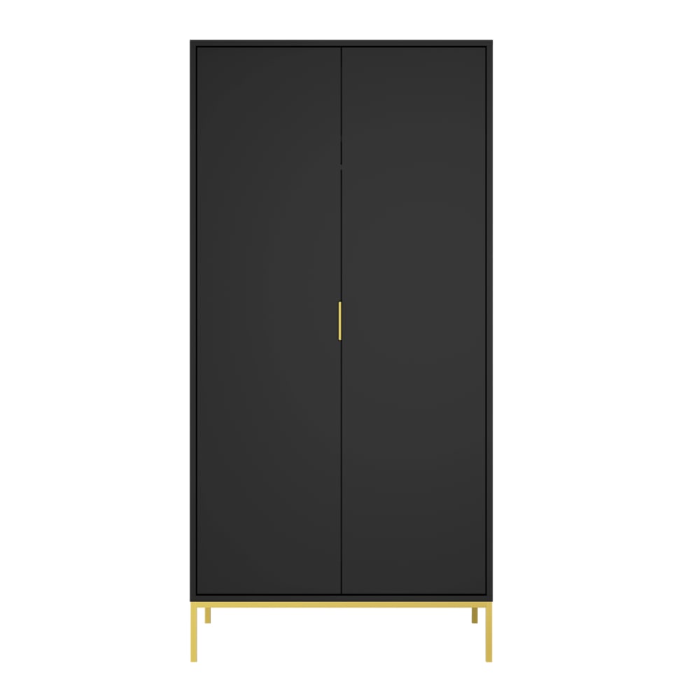 wohnli-moebel-suche-Schrank-mit-2-Tueren-Schwarz-205.4cm Wohnli Möbelsuche - Schrank mit 2 Türen