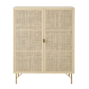 Wohnli Möbelsuche - Schrank mit 2 Türen aus Rattangeflecht