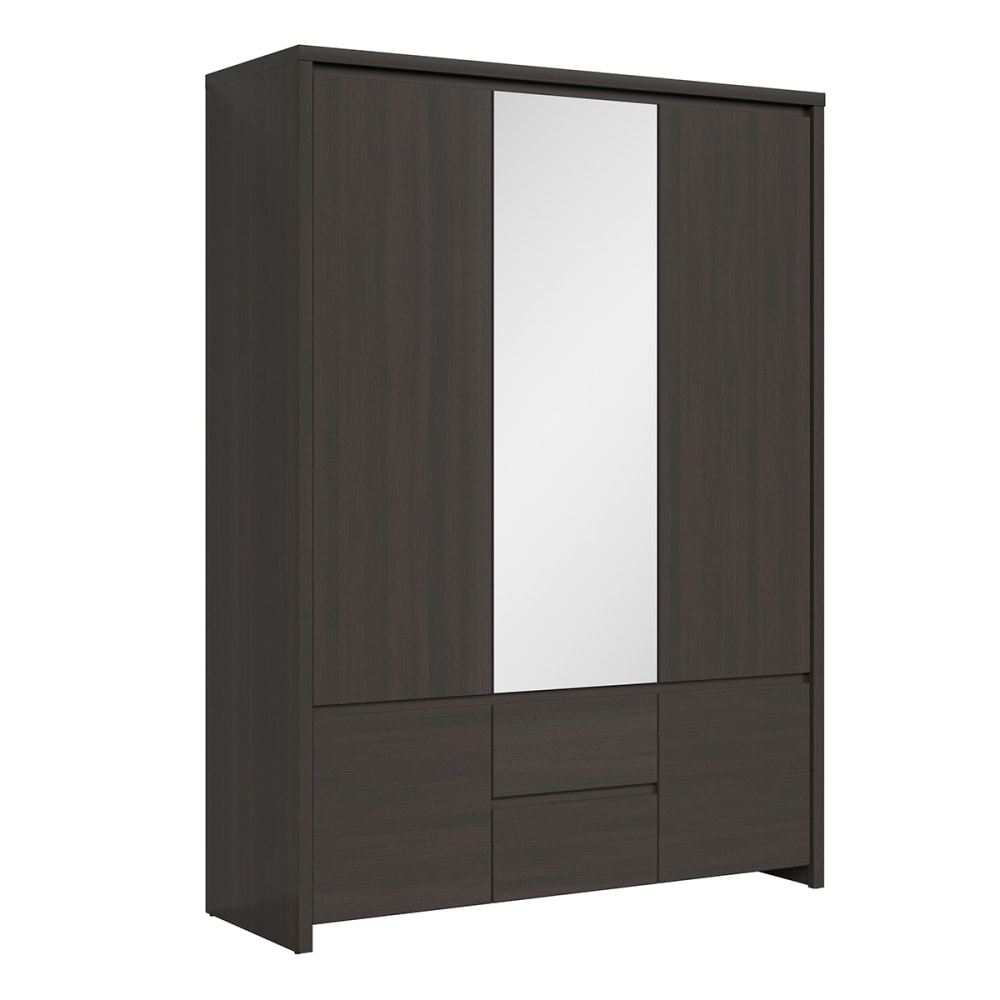 wohnli-moebel-suche-Schrank-mit-3-Tueren-Dunkle-Holzoptik-211cm Wohnli Möbelsuche - Schrank mit 3 Türen
