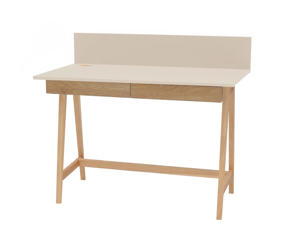 wohnli-moebel-suche-Schreibtisch-Holz-110x50x75-Braun-Beige Wohnli Möbelsuche - Schreibtisch