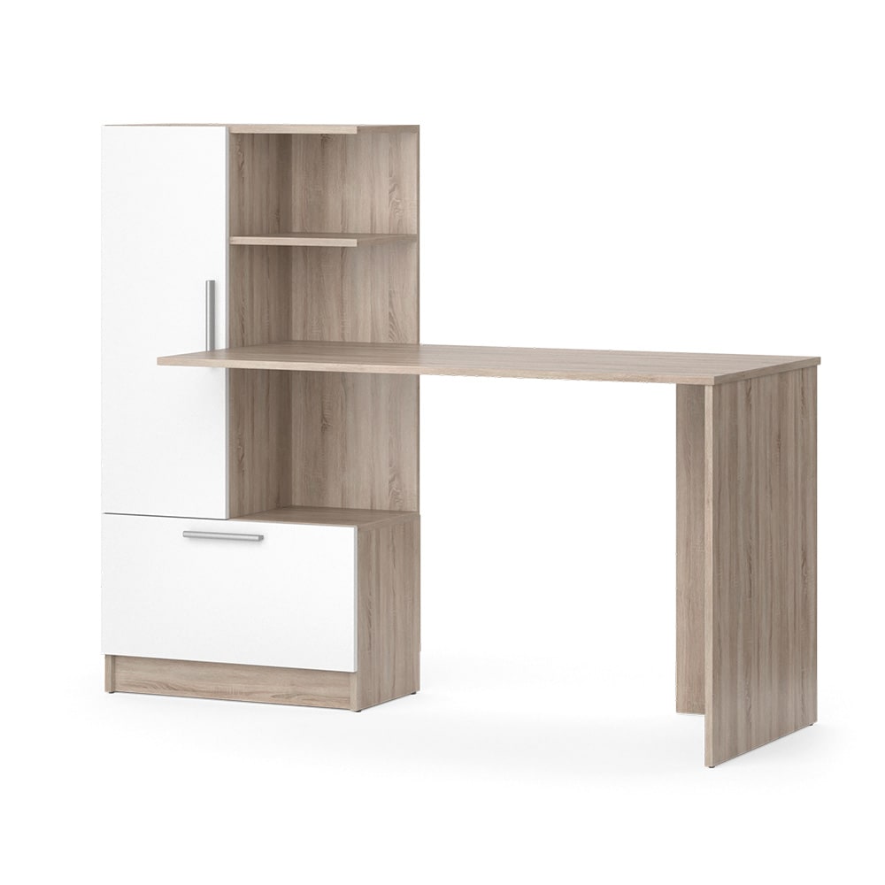 wohnli-moebel-suche-Schreibtisch-SonomaWeiss-150-x-120.1cm Wohnli Möbelsuche - Schreibtisch