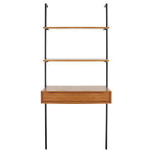 Wohnli Möbelsuche - Schreibtisch-Wandregal im Vintage-Stil mit 1 Schublade