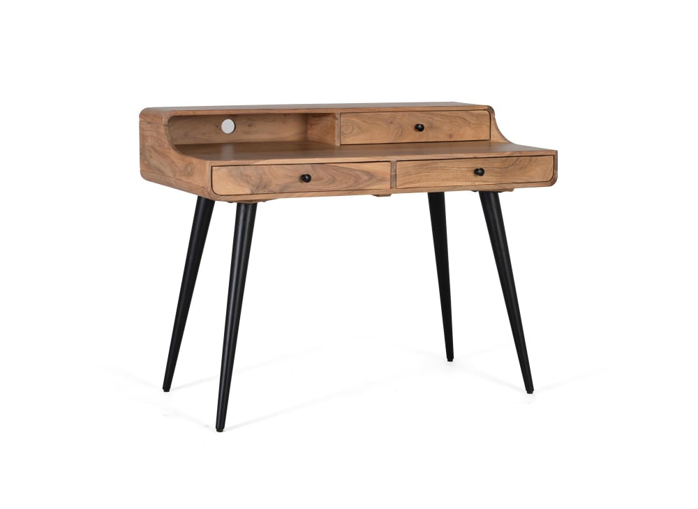 Wohnli Möbelsuche - Schreibtisch aus Akazienholz und Metall
