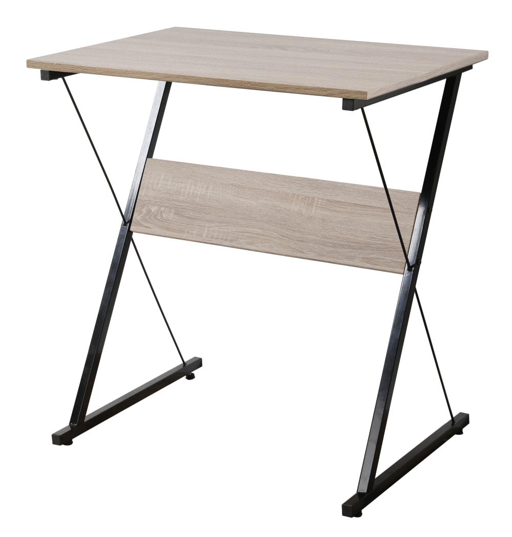 Wohnli Möbelsuche - Schreibtisch aus Metall und Holz Beige