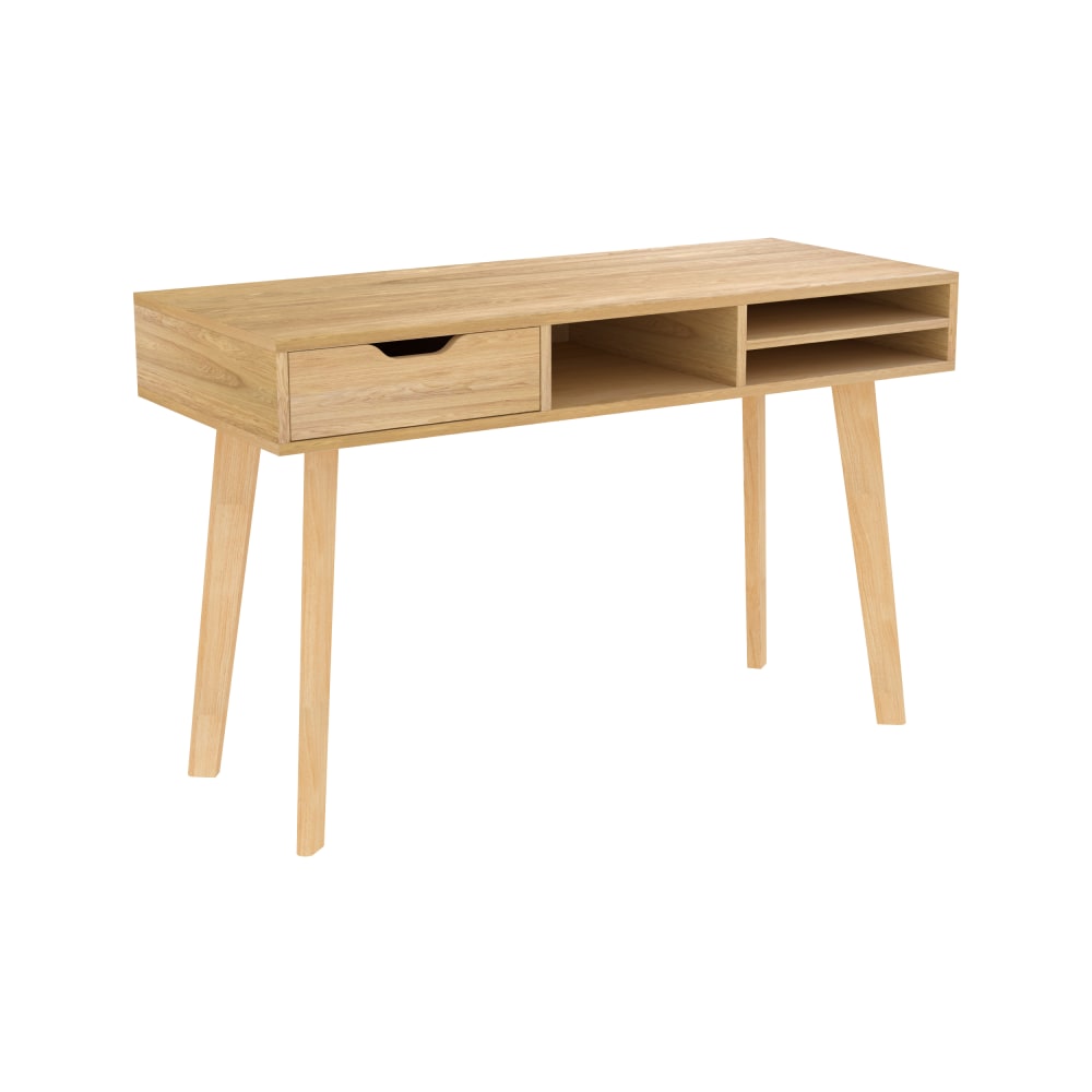 wohnli-moebel-suche-Schreibtisch-aus-hellem-Holz-mit-1-Schublade-und-3-Nischen Wohnli Möbelsuche - Schreibtisch aus hellem Holz mit 1 Schublade und 3 Nischen
