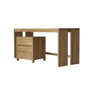 Wohnli Möbelsuche - Schreibtisch aus massiver Eiche mit Schubladenmodul