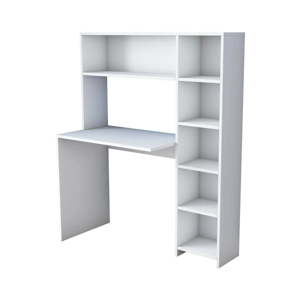 wohnli-moebel-suche-Schreibtisch-in-Holzoptik-weiss-113-x-40-x-142-cm Wohnli Möbelsuche - Schreibtisch in Holzoptik