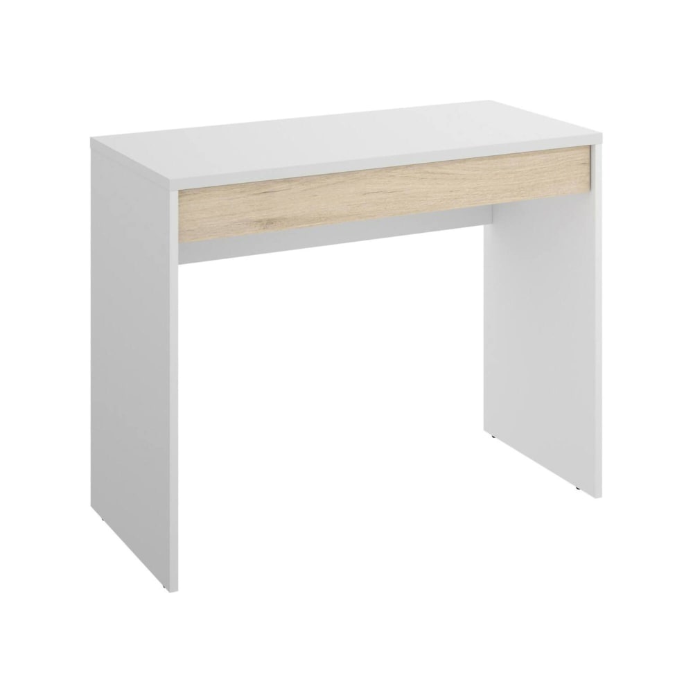 wohnli-moebel-suche-Schreibtisch-in-weisser-Holzoptik-Eiche-89x50h74-cm Wohnli Möbelsuche - Schreibtisch in weißer Holzoptik