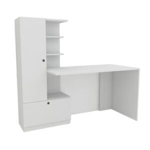 wohnli-moebel-suche-Schreibtisch-mit-Regal-mit-2-Tueren-und-3-Faechern-weiss Wohnli Möbelsuche - Schreibtisch mit Regal mit 2 Türen und 3 Fächern