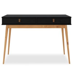 wohnli-moebel-suche-Schreibtisch-mit-konischen-Beinen-schwarzEiche Wohnli Möbelsuche - Schreibtisch mit konischen Beinen