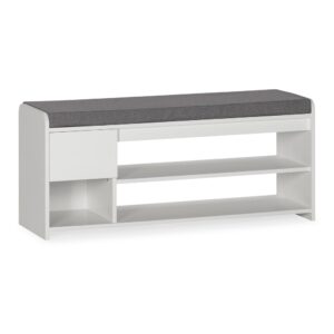 Wohnli Möbelsuche - Schuhbank farbe Weiß 3 Löcher und 1 Schublade