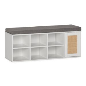 Wohnli Möbelsuche - Schuhbank farbe Weiß 6 Löcher und 1 Tür