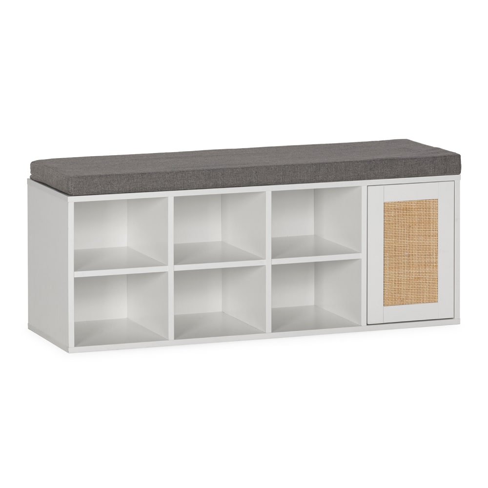 wohnli-moebel-suche-Schuhbank-farbe-Weiss-6-Loecher-und-1-Tuer Wohnli Möbelsuche - Schuhbank farbe Weiß 6 Löcher und 1 Tür