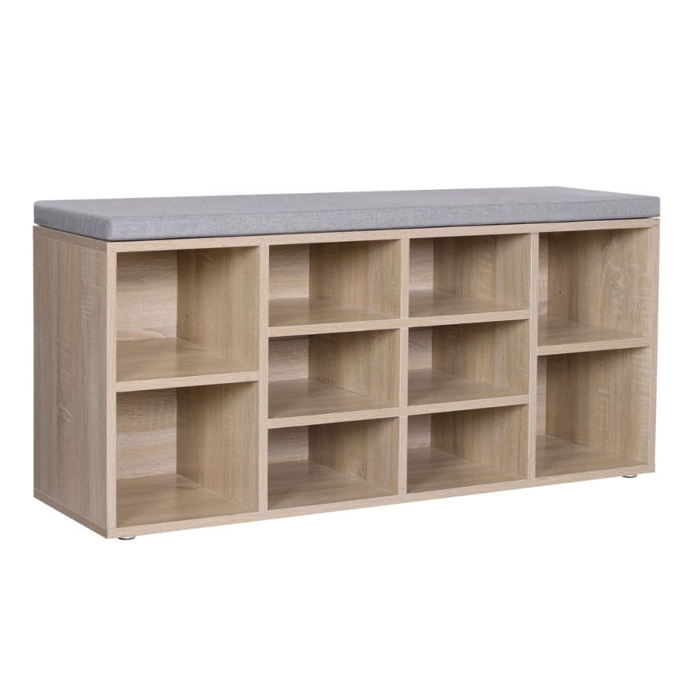 wohnli-moebel-suche-Schuhbank-mit-10-Nischen-Holzdekor-L104-cm Wohnli Möbelsuche - Schuhbank mit 10 Nischen Holzdekor - L104 cm