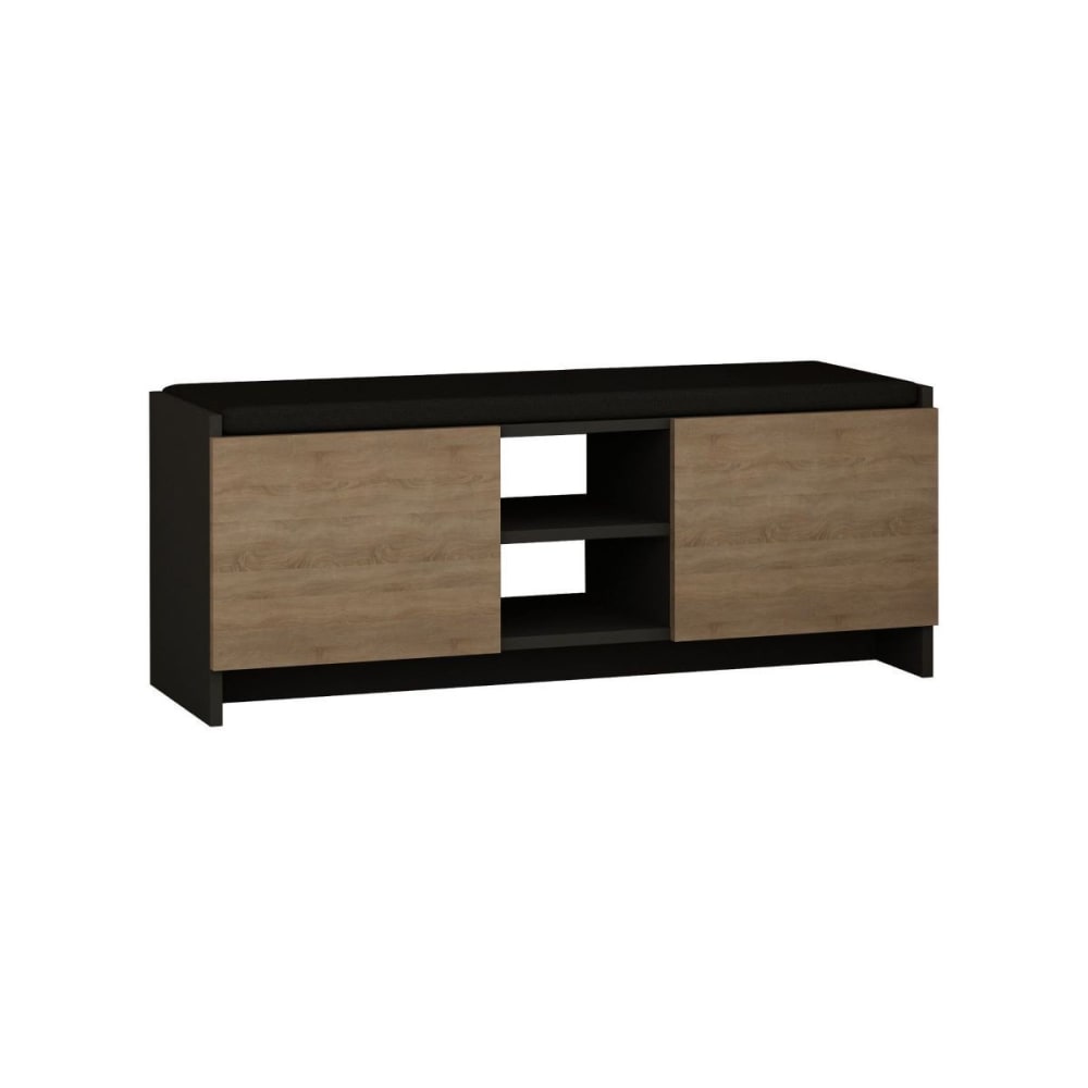 wohnli-moebel-suche-Schuhbank-mit-2-Tueren-und-2-Faechern-L110-cm-Dekor-Eiche Wohnli Möbelsuche - Schuhbank mit 2 Türen und 2 Fächern L110 cm - Dekor Eiche