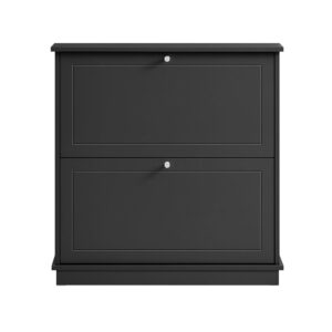 Wohnli Möbelsuche - Schuhkipper Schuhschrank schmal Schuhregal aus  MDF(E1) Schwarz